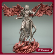 Female Valkyrie Angel Celestial Paladin of Vengeance PC or NPC | 28mm, 32mm Scales also 50mm and 100mm | Dungeons and Dragons | Pathfinder | - Only-Games