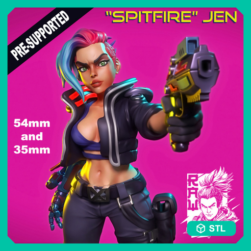 Spitfire Jen - STL only - Only-Games