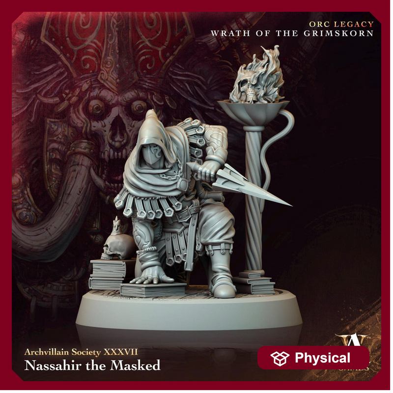 Human Rogue, Thief, Master Assassin | 28mm, 32mm,54mm,75mm,100mm Scale Resin Miniature | Dungeons and Dragons Pathfinder | Archvillain Games - Only-Games