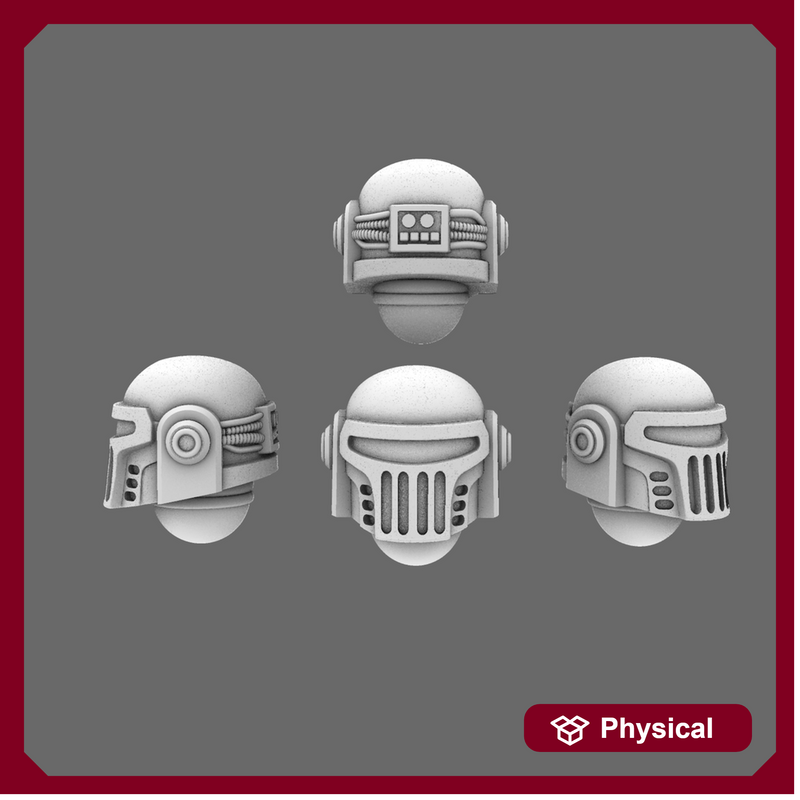 Space Knights V2 Metal Storm Style Helmets X 10