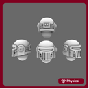 Space Knights V2 Metal Storm Style Helmets X 10