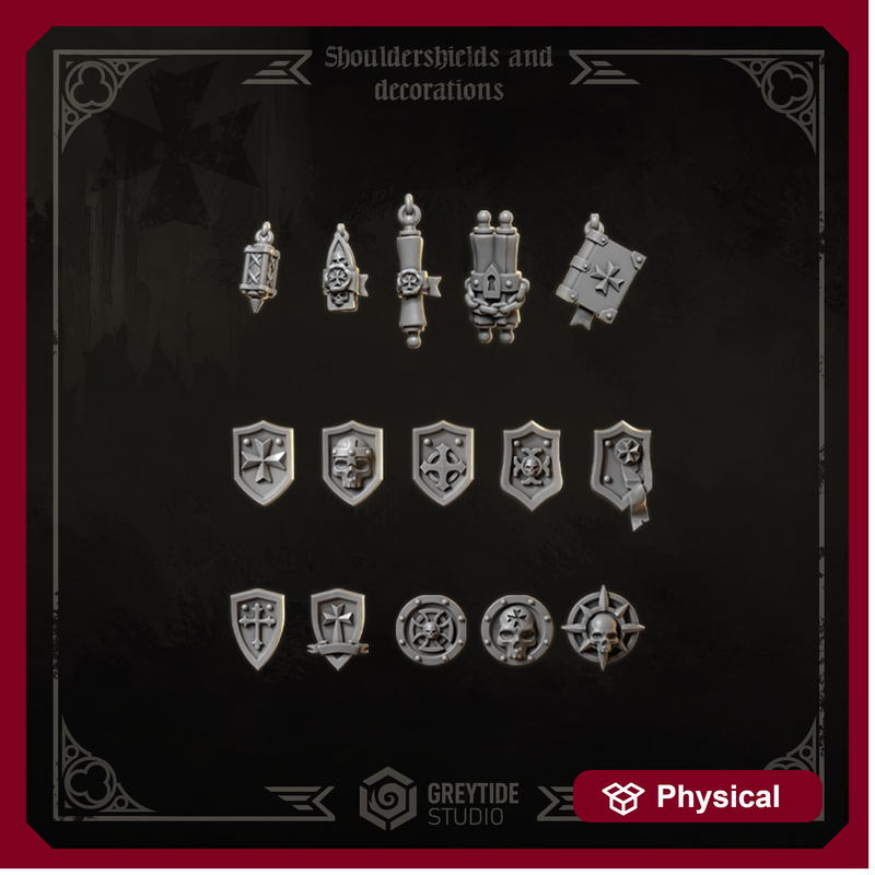 Shoulder Shields and decorations EC