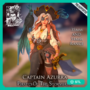 Pirate Captain Azurra - STL only
