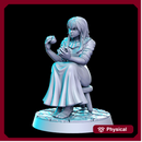 Violett (sitting girl) - 32mm - DnD