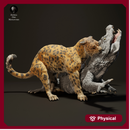 Jaguar hunting Black Caiman 1/43