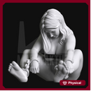 Crab Tied Slave Girl Sitting - Sub Series 131
