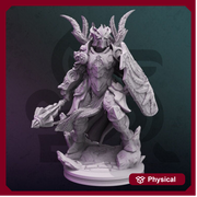 Human Cleric Paladin Mace. Unpainted Miniature | 28mm, 32mm,54mm,75mm,100mm Scales | Dungeons and Dragons Pathfinder |DM Stash - Only-Games
