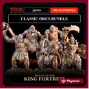 5 miniatures - 32mm - Classic Orcs Bundle - RESCUE IN THE KING FORTRESS  - MASTERS OF DUNGEONS QUEST