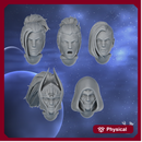 Lunar Angels Heads Set x5