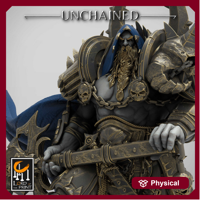 Oathbreaker Paladin Chaos Knight Unpainted | 28mm, 32mm Scales | 54mm & 75mm | Dungeons and Dragons | Pathfinder | OLAF| Lord Of the Print - Only-Games