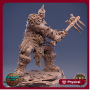Barbarian Goliath Human  Two-Handed Weapon | 28mm, 32mm,54mm, 75mm Scale Resin Miniature | Dungeons and Dragons | Daybreak  Miniatures - Only-Games