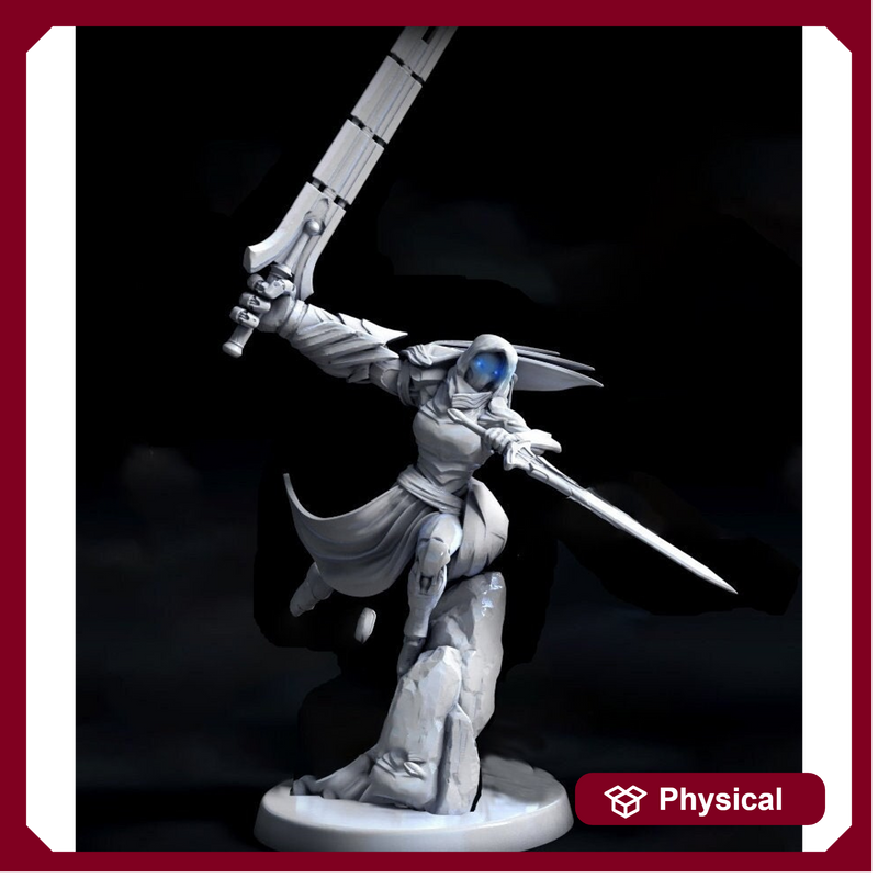 Warforged Fighter Ranger PC NPC , Nimblewright Construct | 28mm, 32mm, 75mm Scale | Dungeons and Dragons | Pathfinder | Mini Monster Mayhem - Only-Games