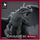 Red Chromatic Dragon with City