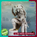 Kate Pistol Marksman Pirate Marksman Pistol Gunner -75mm + 35mm Scale