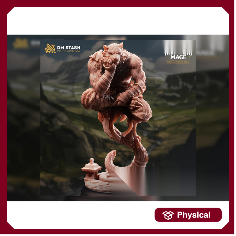 Tabaxi Monk Miniature | Catfolk Wanderer PC NPC | UNPAINTED Resin - Only-Games
