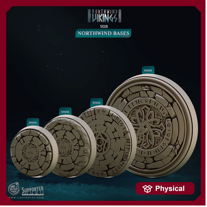 Northwind Bases - Northwind Vikings - CastNPlay - Terrain Wargaming D&D DnD