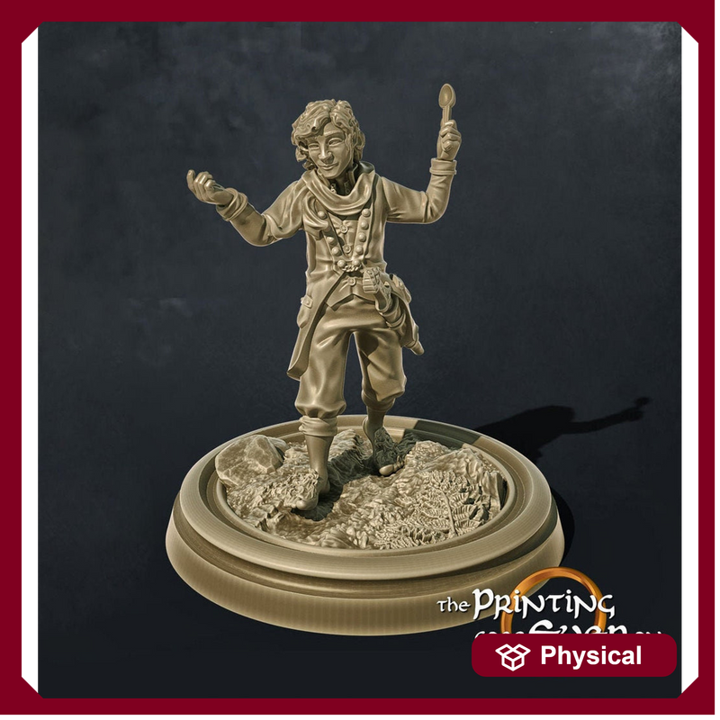 Halfling Adventurer | Hobbit mini| Resin Miniatures | Dungeons and Dragons | 28mm, 32mm, 75mm Scale | Pathfinder | Figure  model Painting | - Only-Games