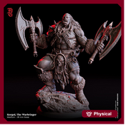 Orc Fighter Barbarian Dual Battle Axes D&D 5e | Scales: 28mm, 32mm ,54mm, 75mm,100mm  Megaboss | Dungeons and Dragons | Pathfinder - Only-Games