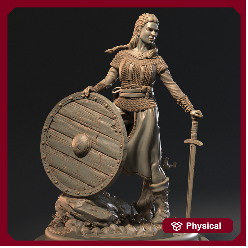SHIELD-MAIDEN: VIKING FEMALE WARRIOR 75MM - Only-Games