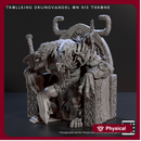 Trollking Drungvandel on his Throne (Svartwood Trolls)