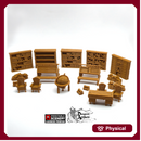 Library Furniture Set - Clorehaven and the Goblin Grotto - Printable Scenery Wargaming Terrain Scatter D&D, DnD