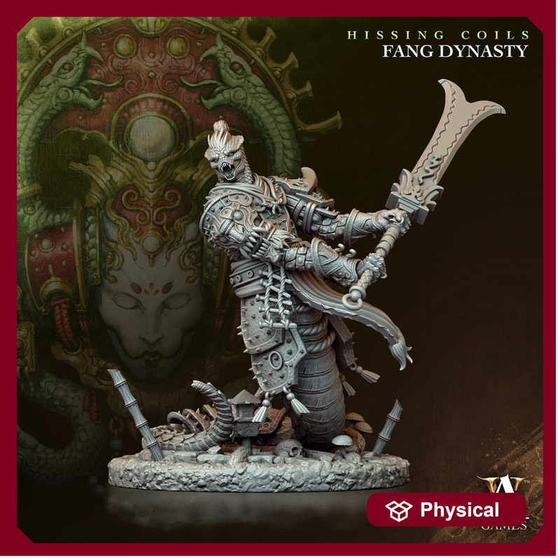Yuan-ti Halfblood  Malison D&D 5e | 28mm, 32mm,54mm,75mm,100mm Scales | Dungeons and Dragons 5e figure | Pathfinder | Archvillain Games - Only-Games