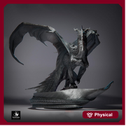 Ancient Silver Dragon Wyrm Miniature 4 Sizes Metallic DnD 5e Pathfinder Resin Unpainted - Only-Games