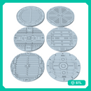 Sci-Fi Grated Floor Base Toppers – 32mm Round Bases