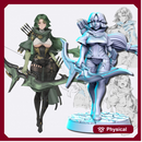 5a Vian Li (female archer) - 32mm - DnD