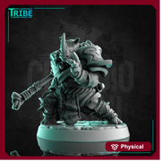(0278) Male rhinoceros monk shaolin warrior with a stick - Only-Games