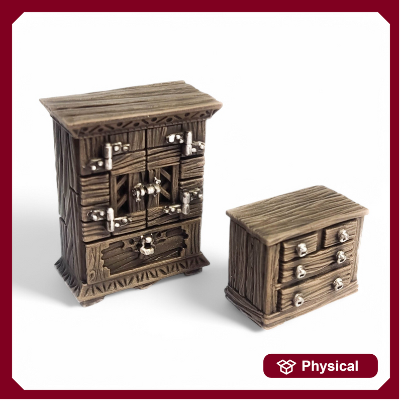 Wardrobe and chest of drawers