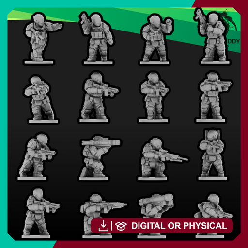 Sci-Fi Expeditionary Raider Platoon (15mm+) - Only-Games