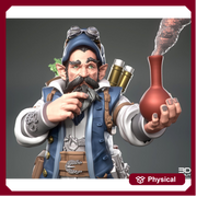 Gnome Alchemist Artificer PC/ NPC  | UNPAINTED Miniature | 28mm, 32mm, 54mm, 75mm Scales | Pathfinder  | DnD | Figurine unpainted | 3DArtGuy - Only-Games