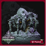 Female Drider Dark Elf Lolth Monstrosity | 28mm and 32mm scale. 65mm tall | DnD Miniature | Drow Rider | Miniature for Dungeons and Dragons| - Only-Games