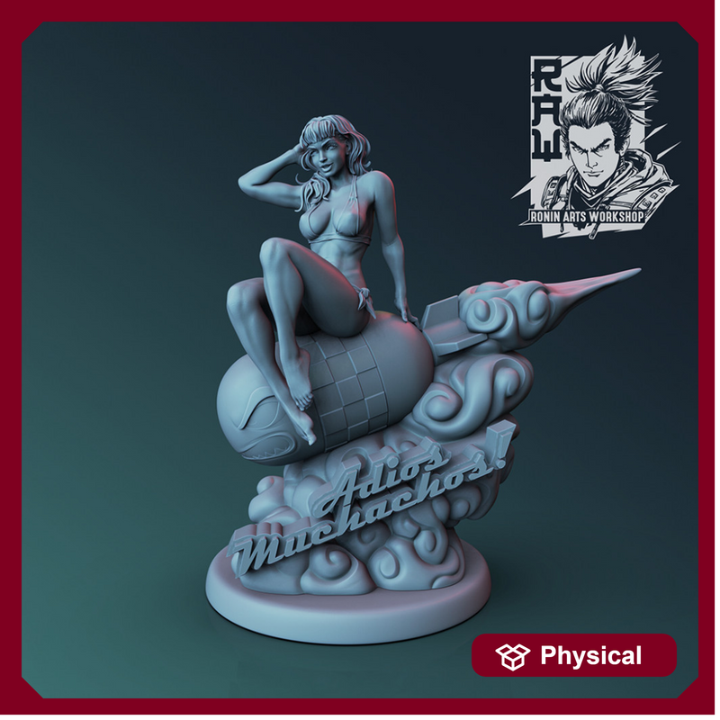 Adios Muchachos! Vintage Style Pin Up Figure - 75mm