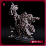 Dwarf, Gnome Wizard, Sorcerer, Warlock | Dnd 5e Resin  Miniature |  28mm, 32mm,54mm,75mm,100mm Scales | Pathfinder figure | Flesh of Gods - Only-Games