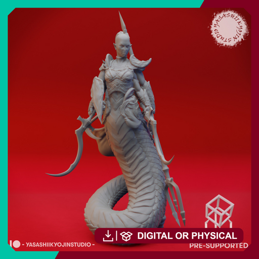 Marilith - Tabletop Miniature (Pre-Supported) - Only-Games