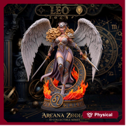 Female Angel Miniature | Leo Zodiac Warrior NSFW Topless | UNPAINTED Resin DnD Pathfinder - Only-Games