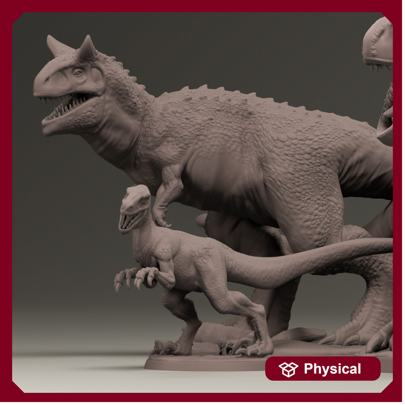 Carnotaurs Dinosaur x2
