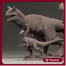 Carnotaurs Dinosaur x2