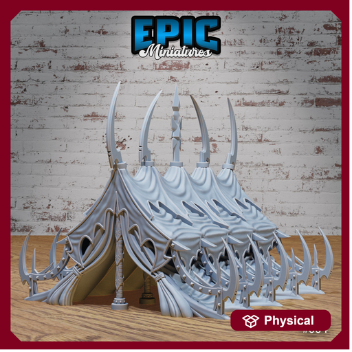 Dark Elf Siege Camp Tent Huge - Only-Games