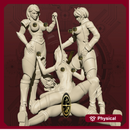 Glamorous Diorama - Femdom Foursome Pinup