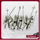 Infantrymen with LONG polehammers - 14th century - Western Europe (28mm)
