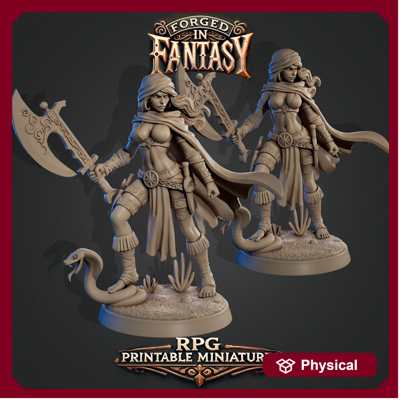 RPG Fantasy-Jazira Barbarian-75mm