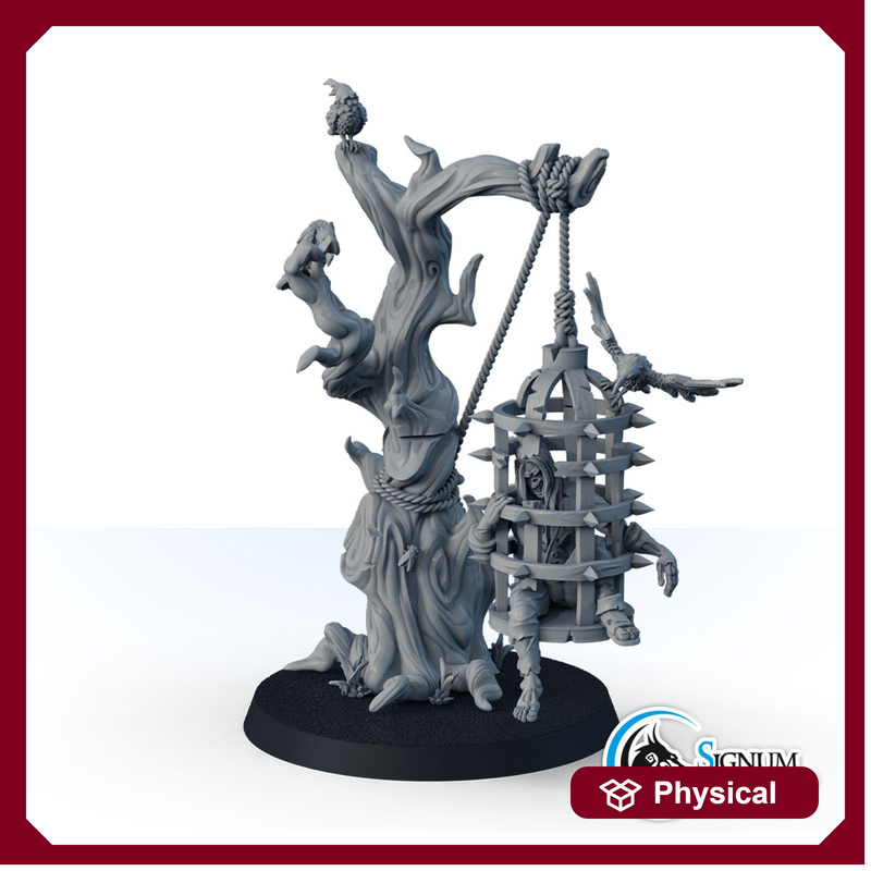 Corpse in a Cage on the Tree