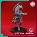 Gnoll - Bone Whip - Tabletop Miniature (Pre-Supported)