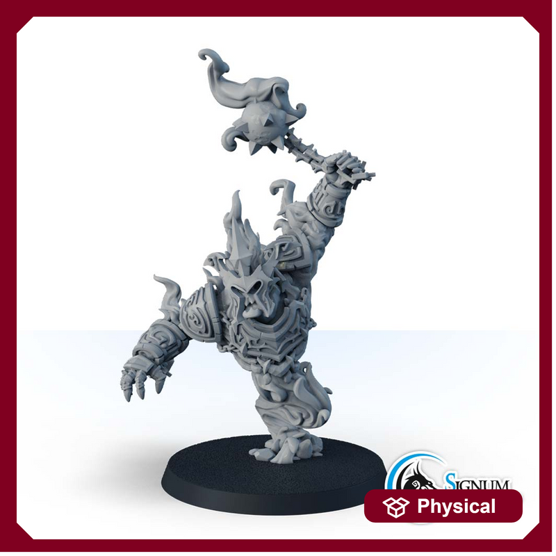 Firestorm Elemental with chains