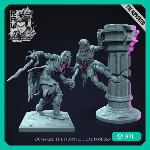 Dumariel - Action and Idle pose hero - STL only - Only-Games