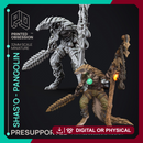 Shas'O the shaman - Pangolin Anthro - PRESUPPROTED - 32mm scale