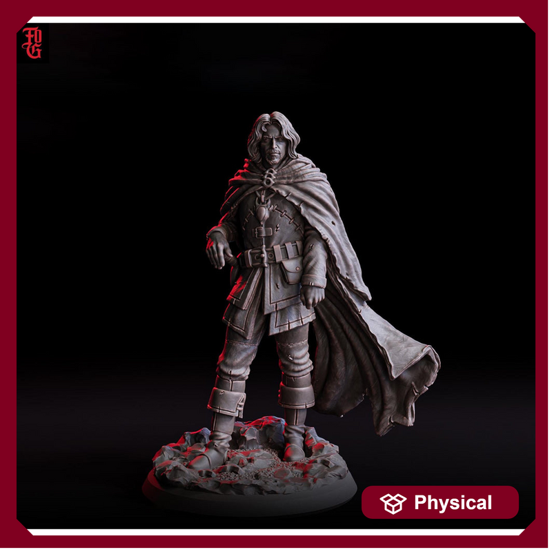 Ranger, Fighter, Paladin PC / NPC  | 28mm, 32mm,54mm75mm,100mm Scales | Mini D&D 5e Pathfinder Figurine |Dungeons and Dragons Flesh of Gods - Only-Games